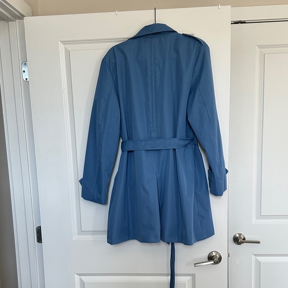 Women's Blue Trench Coat - Picture 5 of 5